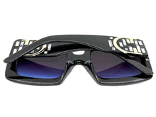 Oversized Exaggerated Classic Vintage Retro Style SUNGLASSES Large Thick Black Frame E1620