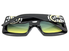Oversized Exaggerated Classic Vintage Retro Style SUNGLASSES Large Thick Black Frame E1620