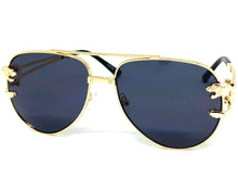 Classic Vintage Retro Luxury Aviator Style SUNGLASSES Gold Metal Frame 27698