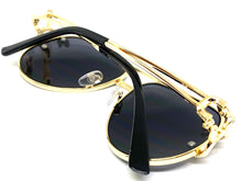 Classic Vintage Retro Luxury Aviator Style SUNGLASSES Gold Metal Frame 27698