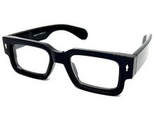 Classic Vintage Retro Style Clear Lens EYEGLASSES Large Super Thick Black Frame E2165