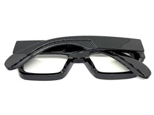 Classic Vintage Retro Style Clear Lens EYEGLASSES Large Super Thick Black Frame E2165