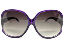 Oversized Vintage Retro Style SUNGLASSES Huge Purple Frame 7376
