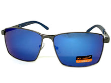 Classic Sporty Modern Stylish Sleek Biker SUNGLASSES Gunmetal Frame Blue Lens 1462