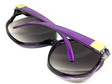 Oversized Vintage Retro Style SUNGLASSES Huge Purple Frame 7376