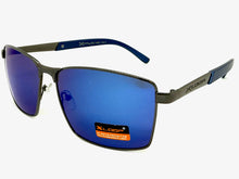 Classic Sporty Modern Stylish Sleek Biker SUNGLASSES Gunmetal Frame Blue Lens 1462