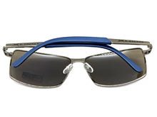 Classic Sporty Modern Stylish Sleek Biker SUNGLASSES Gunmetal Frame Blue Lens 1462