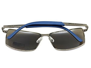Classic Sporty Modern Stylish Sleek Biker SUNGLASSES Gunmetal Frame Blue Lens 1462