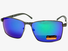 Classic Sporty Modern Stylish Sleek Biker SUNGLASSES Gunmetal Frame Green Lens 1462