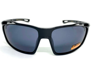 Classic Sporty Wrap Around Style SUNGLASSES Black Frame 2733