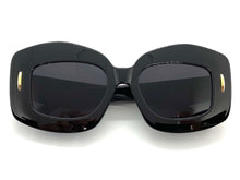 Oversized Exaggerated Vintage Retro Style SUNGLASSES Large Black Frame 2130