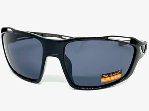 Classic Sporty Wrap Around Style SUNGLASSES Black Frame 2733