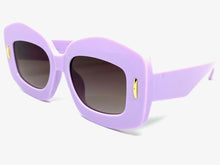 Oversized Exaggerated Vintage Retro Style SUNGLASSES Large Purple Frame 2130