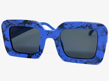 Classic Luxury Retro Hip Hop Style SUNGLASSES Large Square Marble Frame 2070