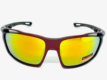 Classic Sporty Wrap Around Style SUNGLASSES Black & Red Frame 2733