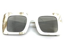 Classic Luxury Retro Hip Hop Style SUNGLASSES Large Square Marble Frame 2070