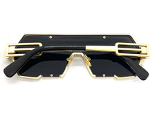 Contemporary Modern Futuristic Style SUNGLASSES Sleek Gold Frame 2267