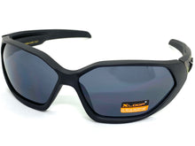 Classic Sporty Wrap Around Style SUNGLASSES Large Black Frame 2669