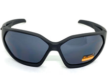 Classic Sporty Wrap Around Style SUNGLASSES Large Black Frame 2669