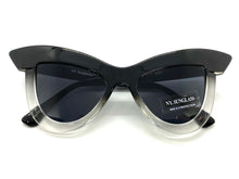 Oversized Exaggerated Retro Cat Eye Style SUNGLASSES Black Frame 4702