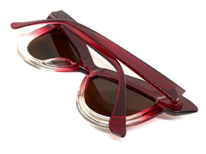 Oversized Exaggerated Retro Cat Eye Style SUNGLASSES Red Frame 4702