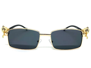 Classy Elegant Luxury Modern Hip Hop Style SUNGLASSES Gold Frame E0952