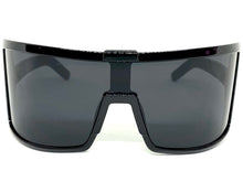 Oversized Exaggerated Modern Retro Style SUNGLASSES Large Black Frame 80734