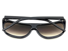 Oversized Classic Vintage Retro Style SUNGLASSES Large Black Snakeskin Frame 1100