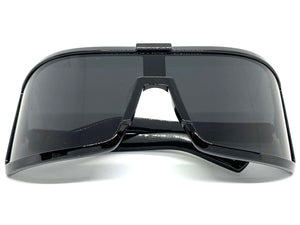 Oversized Exaggerated Modern Retro Style SUNGLASSES Large Black Frame 80734