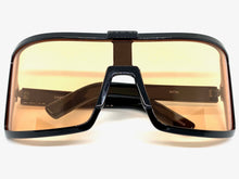 Oversized Exaggerated Modern Retro Style SUNGLASSES Large Black Frame 80734