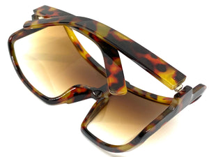 Oversized Exaggerated Modern Retro Style SUNGLASSES Large Leopard Frame 80734