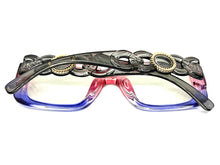 Exaggerated Vintage Retro Style Clear Lens EYEGLASSES Large Square Multicolor Frame E2151