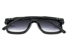 Oversized Vintage Retro Style SUNGLASSES Large Black Frame - Gradient Lens 81005