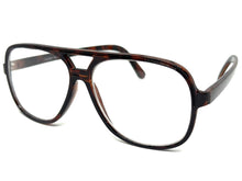 Classic Vintage Retro Aviator Style Clear Lens EYEGLASSES Tortoise Frame K289