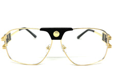 Classic Retro Luxury Designer Hip Hop Style Clear Lens EYEGLASSES Large Gold Frame 8372