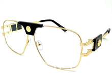 Classic Retro Luxury Designer Hip Hop Style Clear Lens EYEGLASSES Large Gold Frame 8372