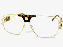 Classic Retro Luxury Designer Hip Hop Style Clear Lens EYEGLASSES Large Gold Frame 8372