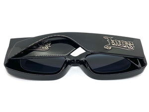 Classic Biker Gangster Hardcore LOCS SUNGLASSES Square Black Frame 91214