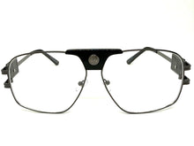 Classic Retro Luxury Designer Hip Hop Style Clear Lens EYEGLASSES Large Gunmetal Frame 8372