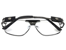 Classic Retro Luxury Designer Hip Hop Style Clear Lens EYEGLASSES Large Gunmetal Frame 8372