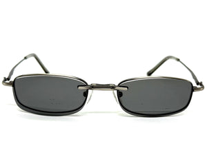 Classy Elegant Modern Style Optical EYEGLASSES Stainless Steel Frame with Magnetic Clip On DV016