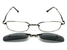 Classy Elegant Modern Style Optical EYEGLASSES Stainless Steel Frame with Magnetic Clip On DV016