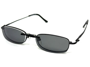 Classy Elegant Modern Style Optical EYEGLASSES Stainless Steel Frame with Magnetic Clip On DV016