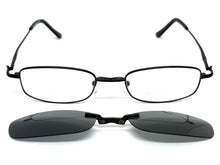 Classy Elegant Modern Style Optical EYEGLASSES Stainless Steel Frame with Magnetic Clip On DV016