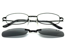 Classy Elegant Modern Style Optical EYEGLASSES Stainless Steel Frame with Magnetic Clip On DV016
