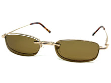 Classy Elegant Modern Style Optical EYEGLASSES Stainless Steel Frame with Magnetic Clip On DV016