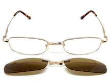 Classy Elegant Modern Style Optical EYEGLASSES Stainless Steel Frame with Magnetic Clip On DV016