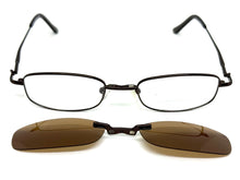 Classy Elegant Modern Style Optical EYEGLASSES Stainless Steel Frame with Magnetic Clip On DV016