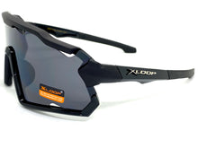 Oversized Retro Sporty Wrap Around Style SUNGLASSES Large Black Frame 3693