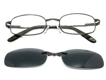 Classy Elegant Modern Style Optical EYEGLASSES Stainless Steel Frame with Magnetic Clip On DV012